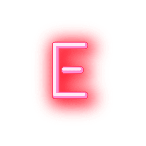 E Letter Transparent PNG Image
