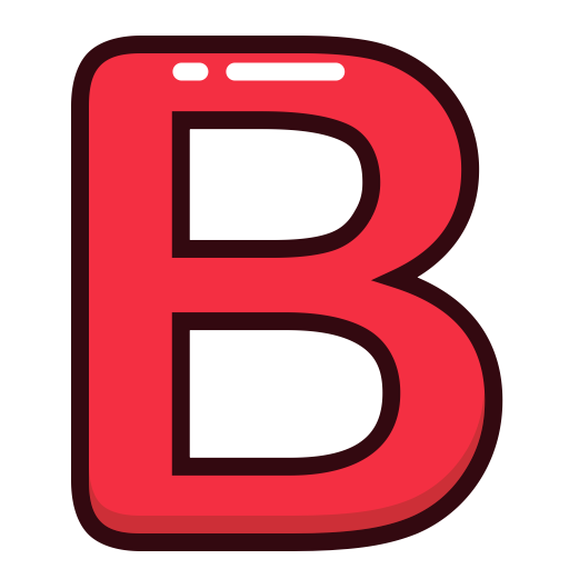 B Letter Transparent PNG Image