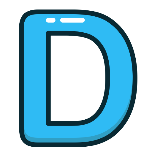D Letter Transparent PNG Image