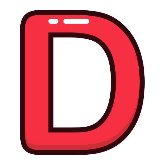 D Letter Transparent PNG Image