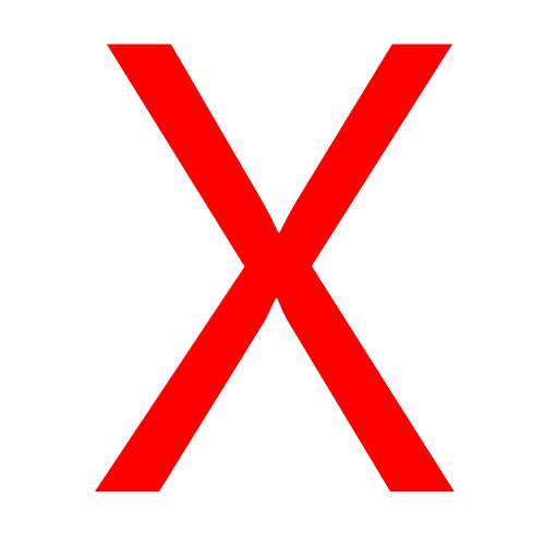X Letter Transparent PNG Image