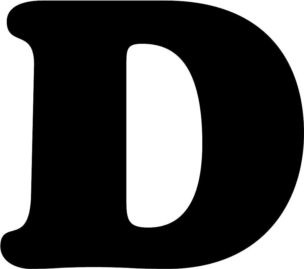 D Letter Transparent PNG Image