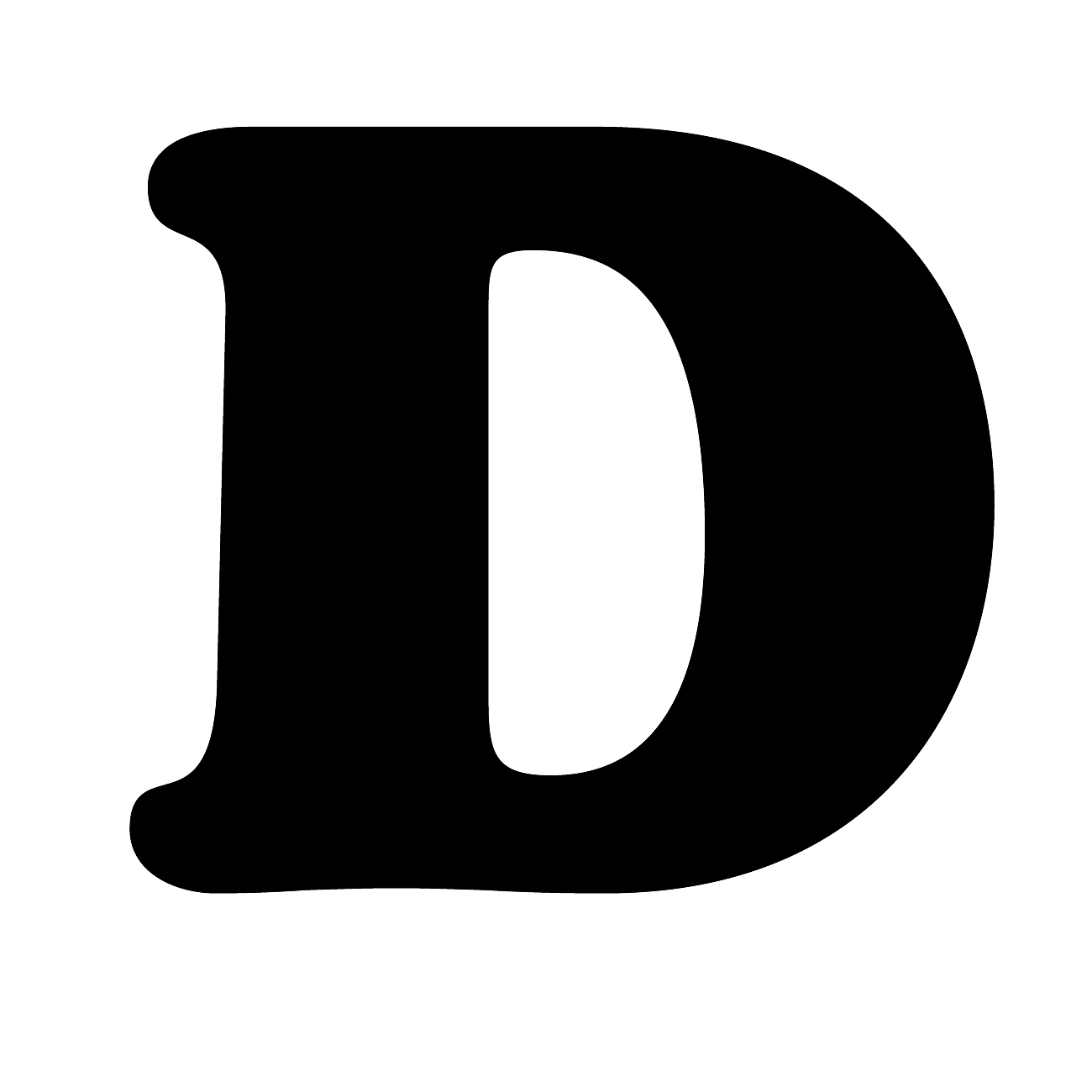 D Letter Transparent PNG Image