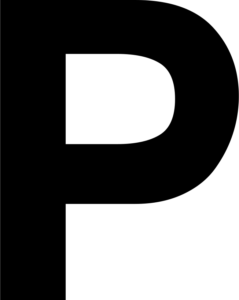 P Letter Transparent PNG Image