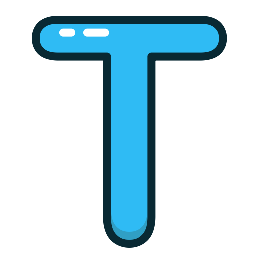 T Letter Transparent PNG Image