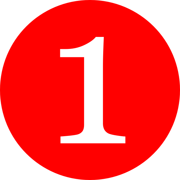 1 Digit Number Transparent PNG Image