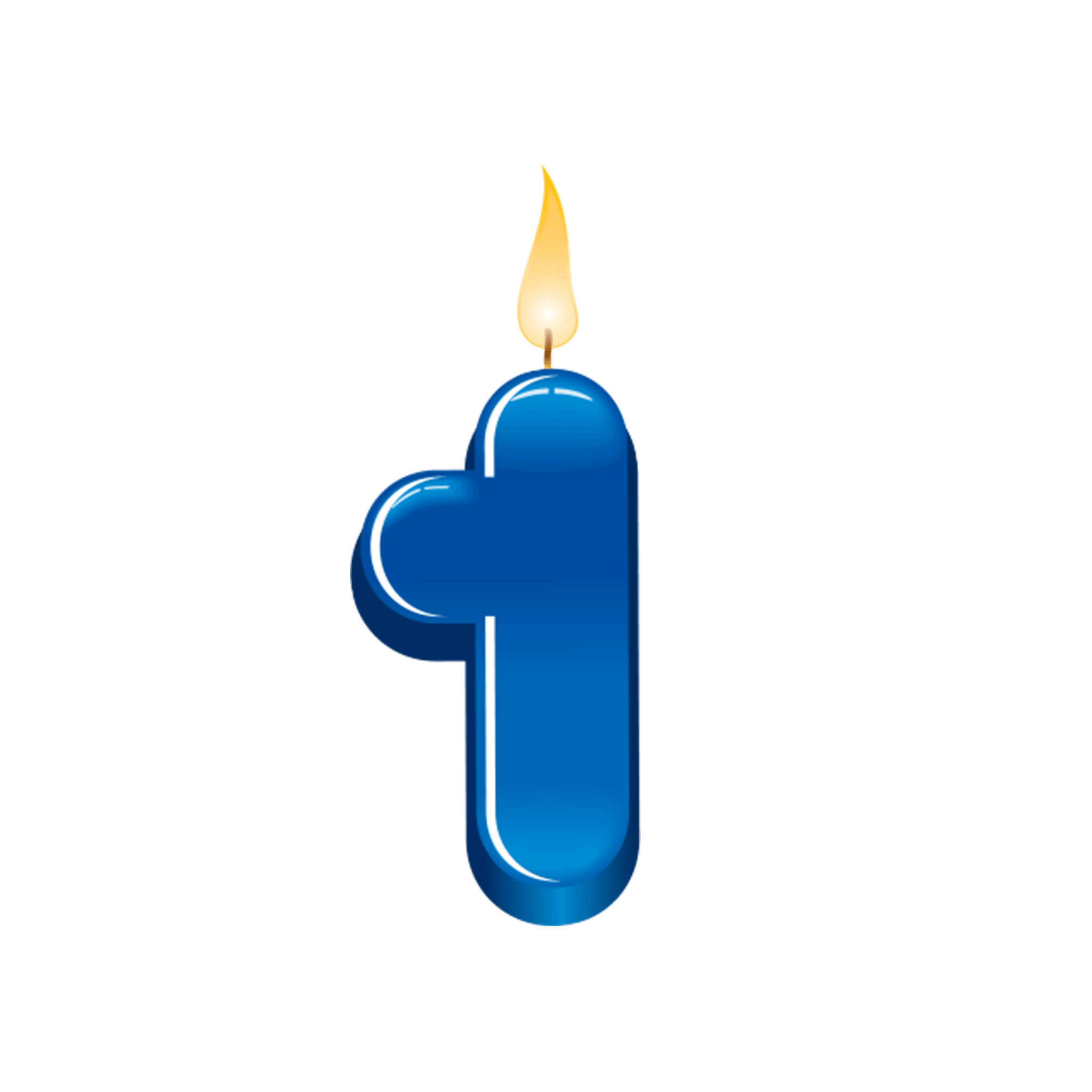 1 Digit Number Transparent PNG Image