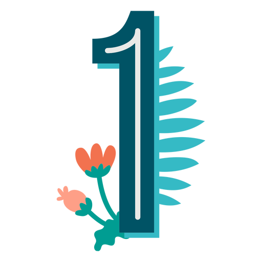 1 Digit Number Transparent PNG Image