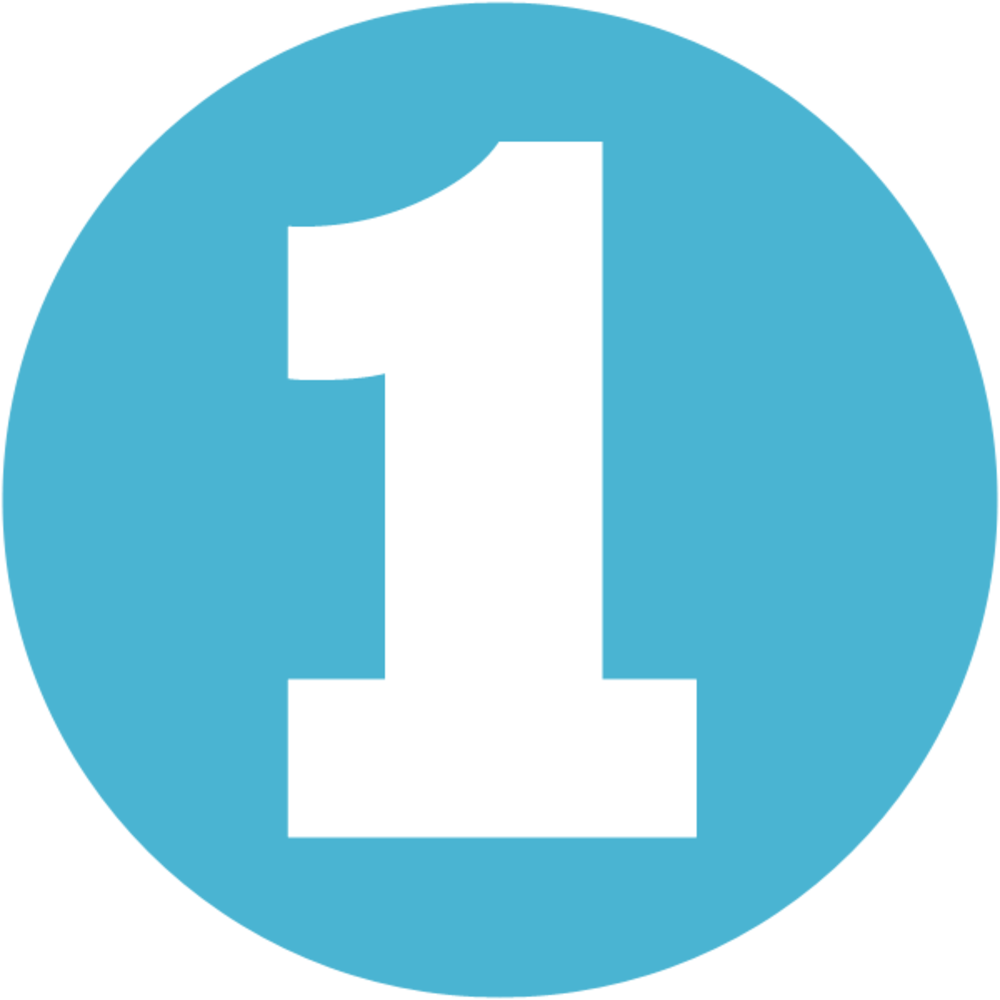 1 Number Letter Transparent PNG Image