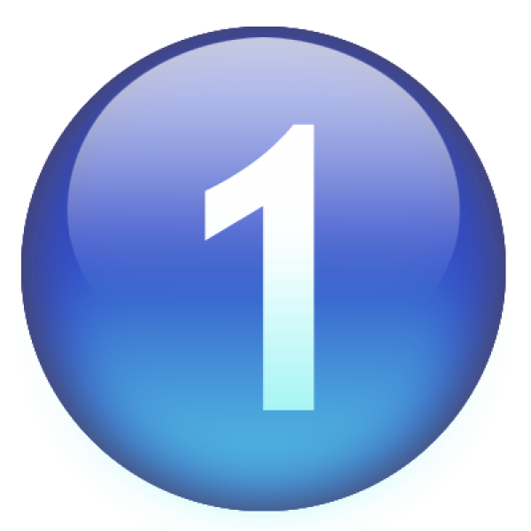 1 Number Letter Transparent PNG Image