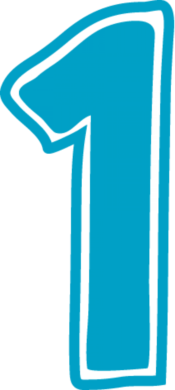1 Number Letter Transparent PNG Image