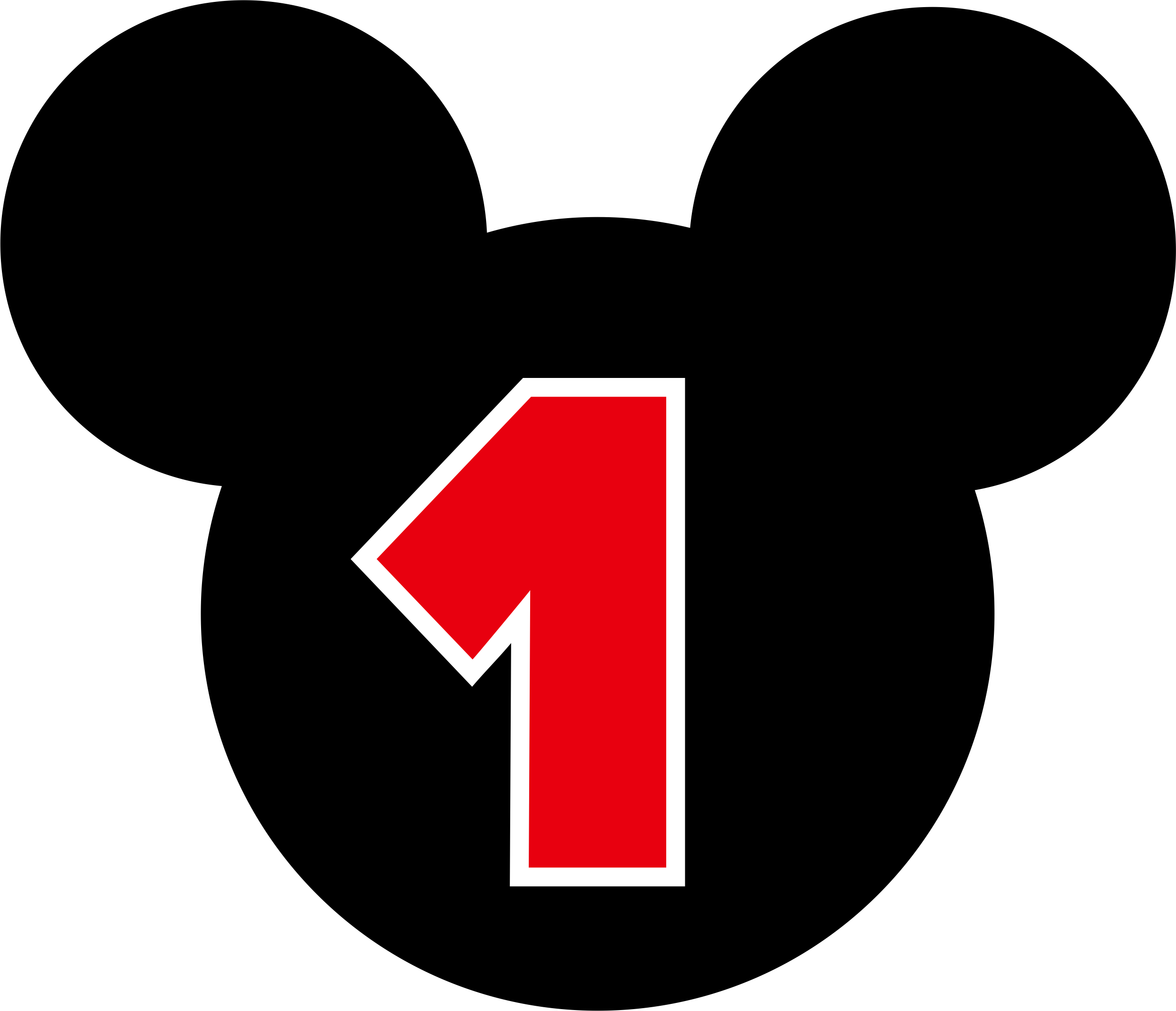 1 Number Transparent PNG Image