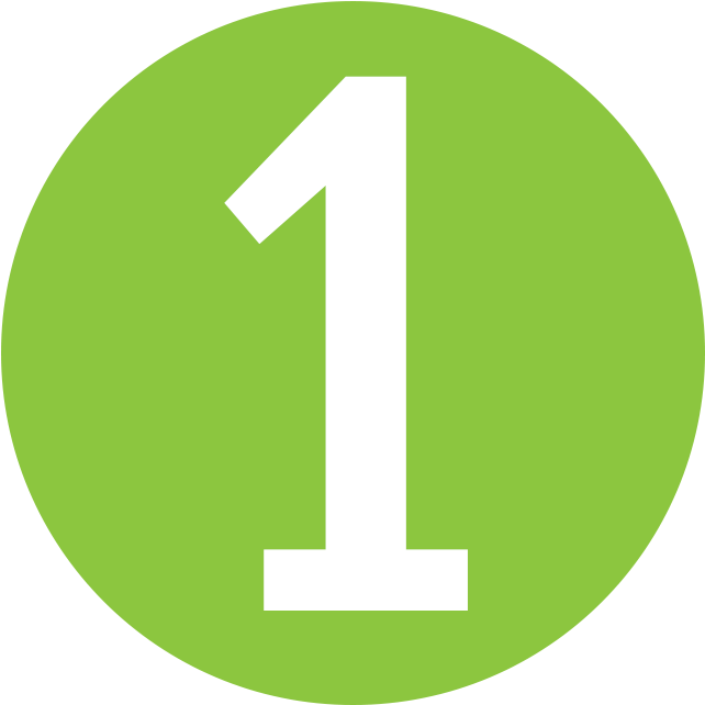 1 Number Transparent PNG Image