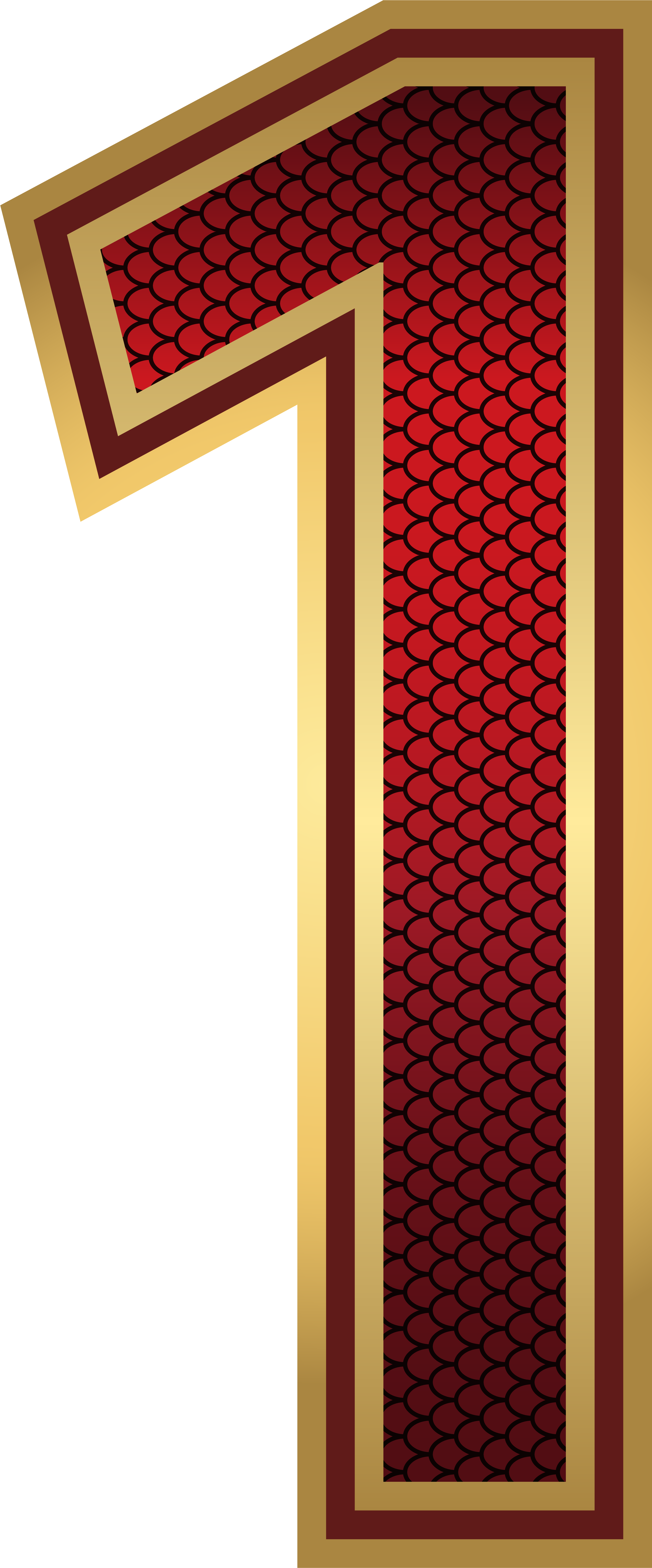 1 Number Transparent PNG Image