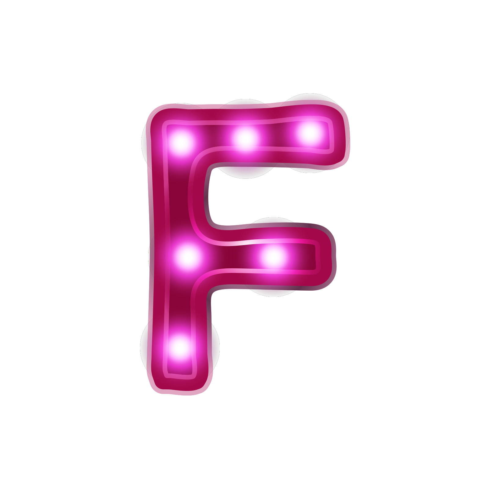 Alphabet Font Neon Letter File Transparent PNG Image