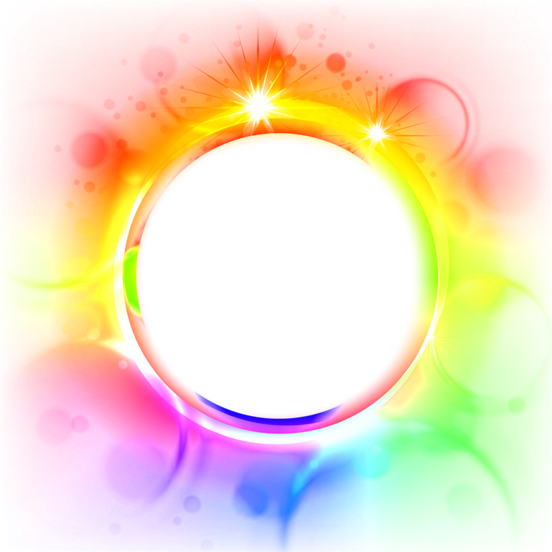 Light Effect Multicolored Circle Glow Transparent PNG Image