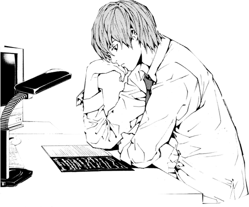 Light Drawing Yagami Transparent PNG Image