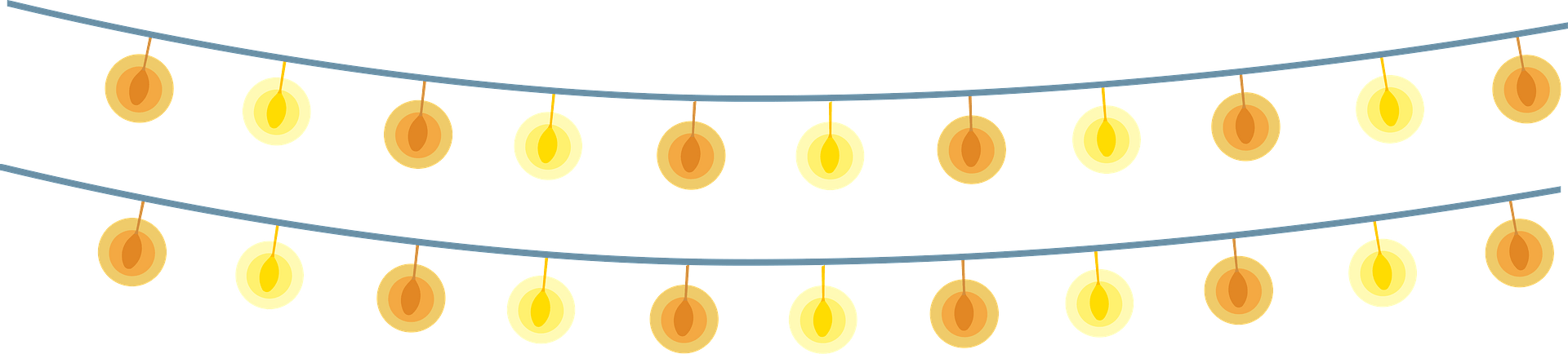 Light Glowing Garland Transparent PNG Image