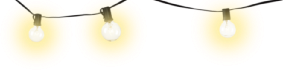 Light Glowing Garland File Transparent PNG Image