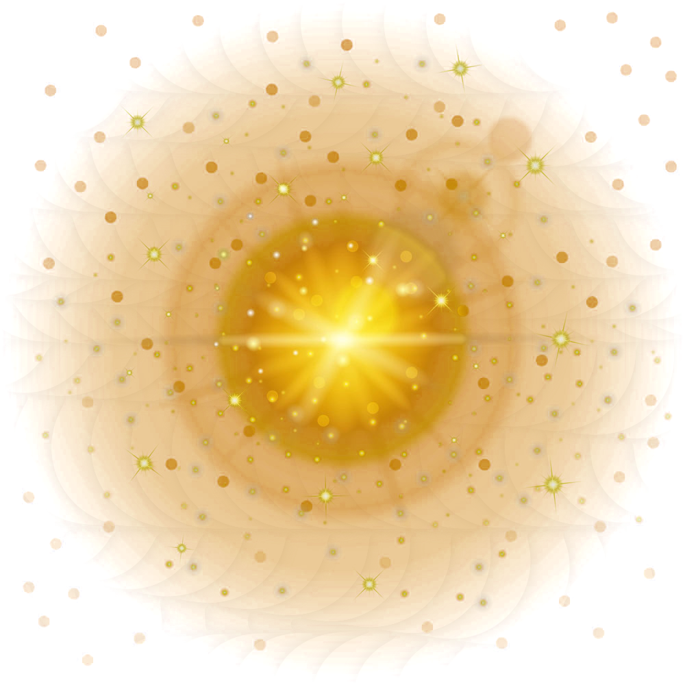Light Effect Yellow Lens Fantasy Flare Transparent PNG Image