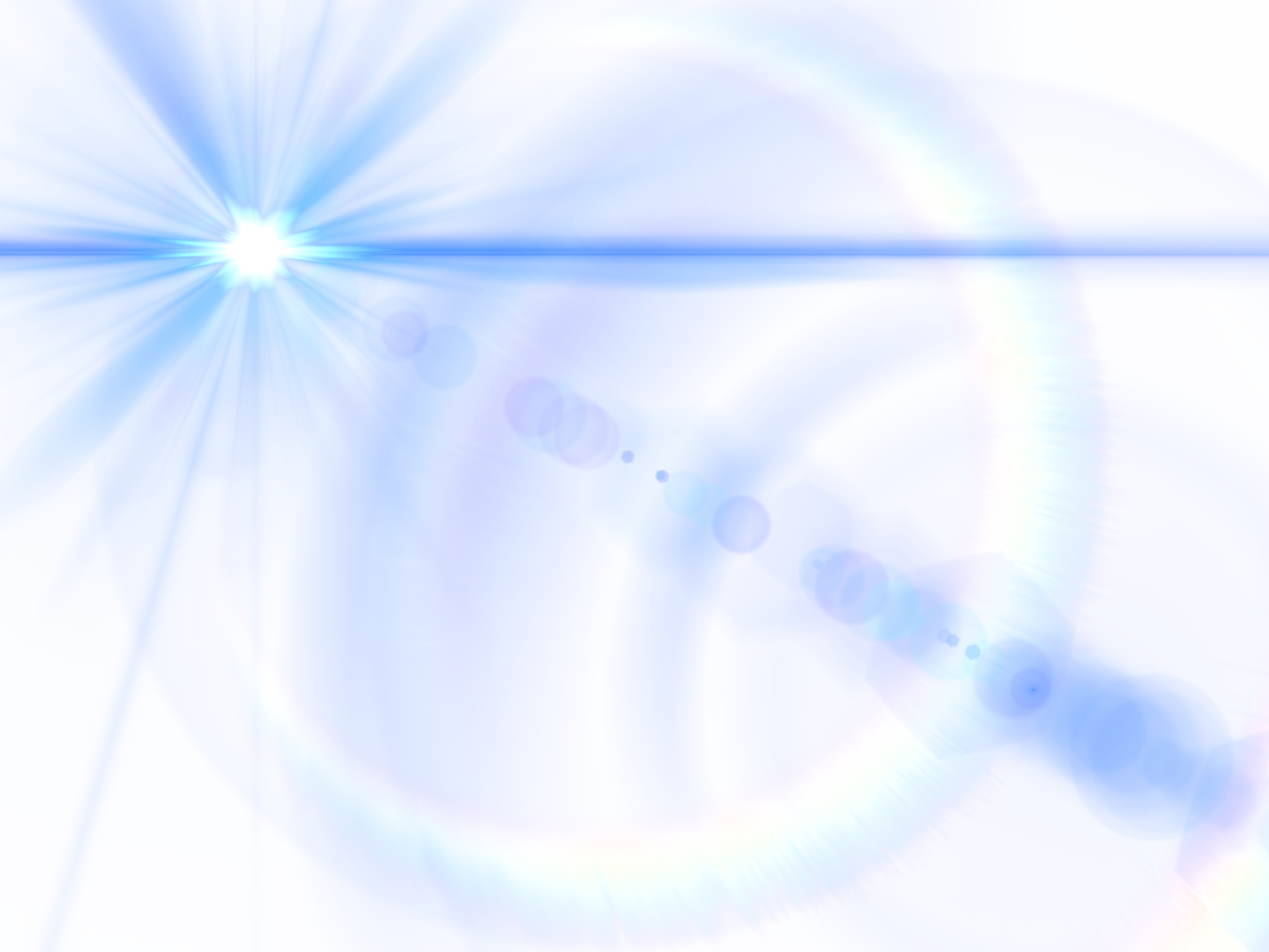 Blue Triangle Light Sky Effect Lens Transparent PNG Image