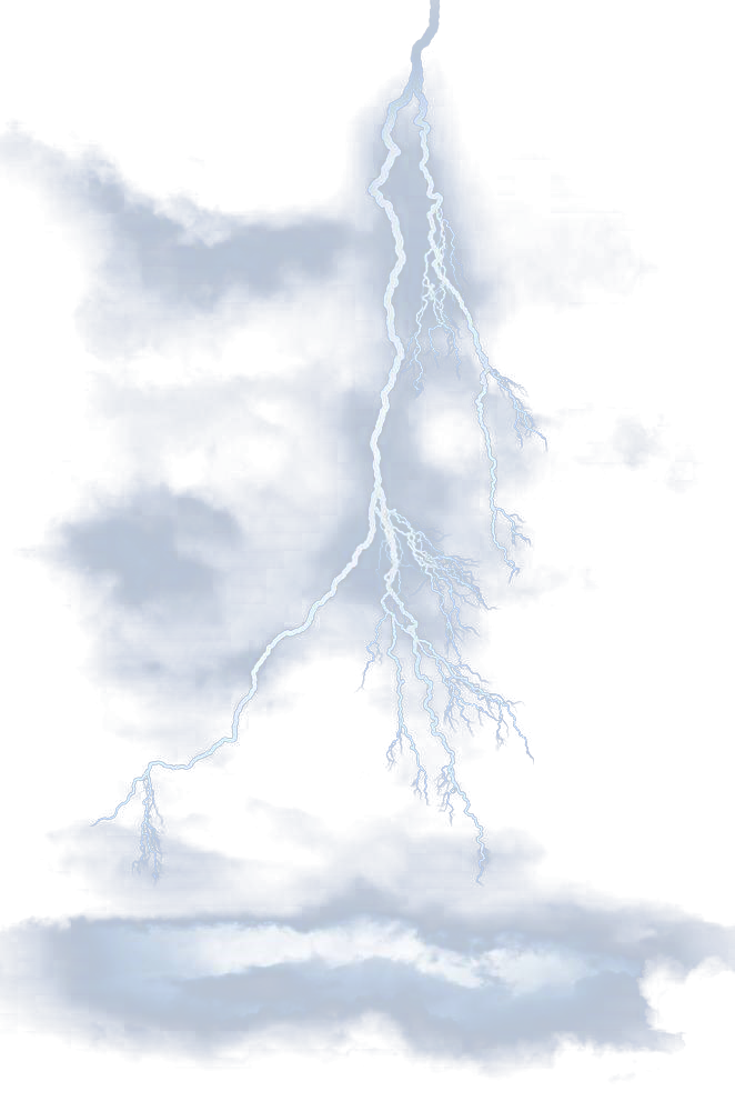 Blue Light Effect Lightning Transparent PNG Image