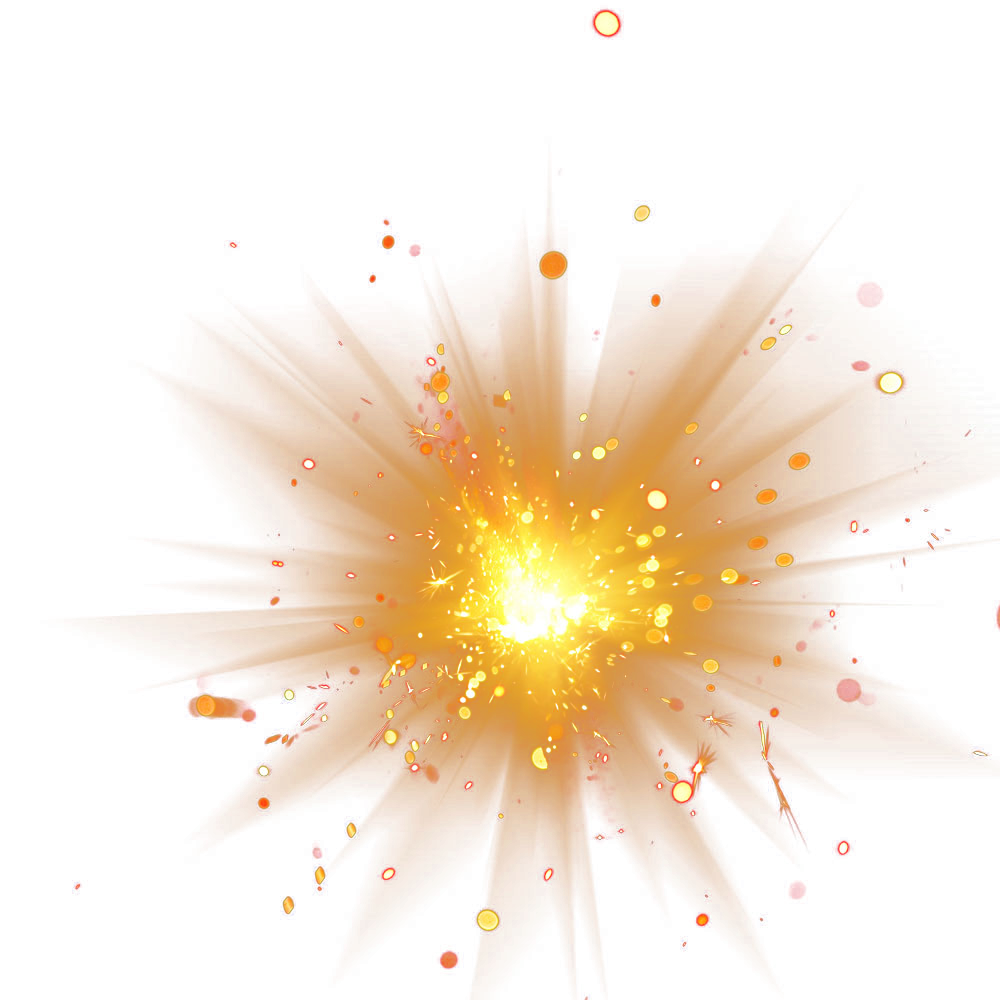 Light 2017 Fireworks Adobe Golden Transparent PNG Image