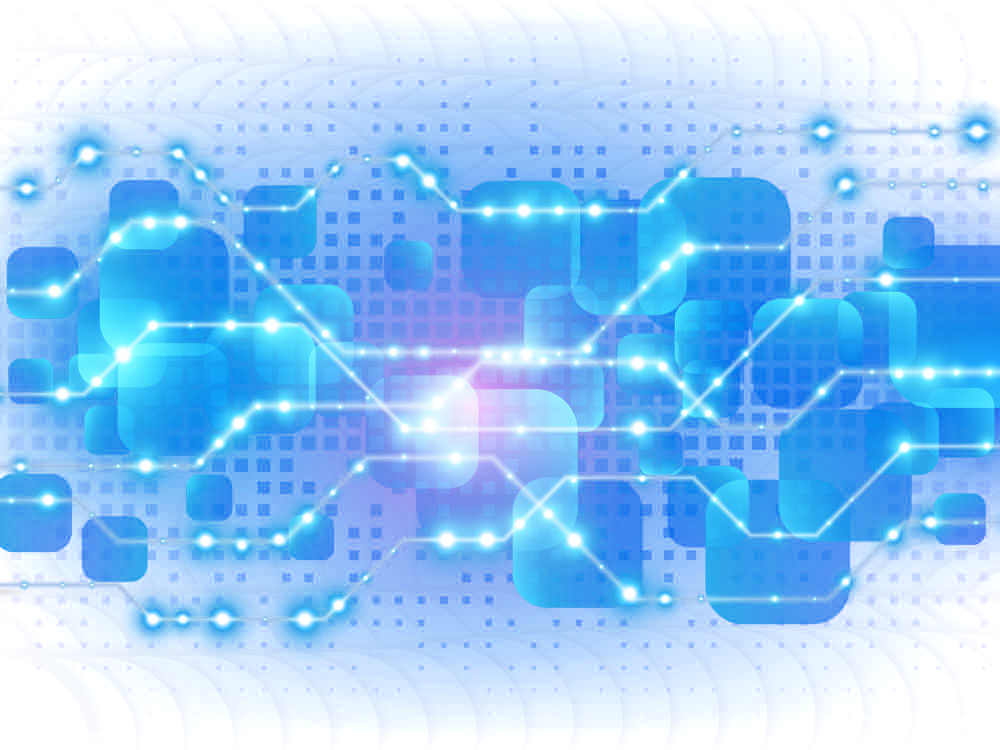Blue Light Decoration Technology Effect Transparent PNG Image