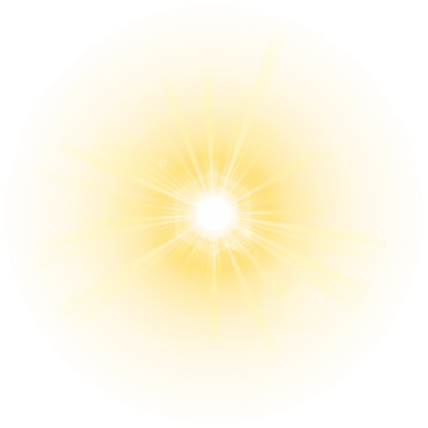 Light Sun Glory Golden Transparent PNG Image