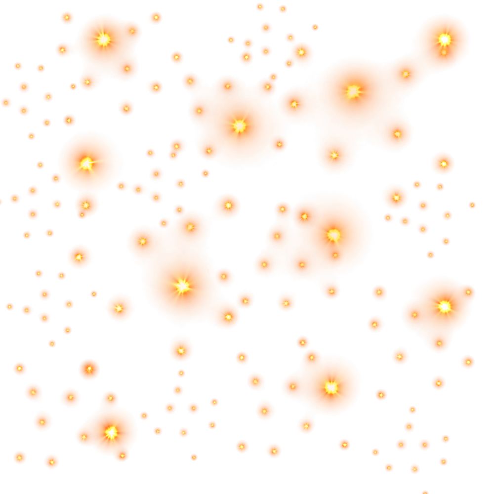 Light Motif Star Stars Golden Transparent PNG Image