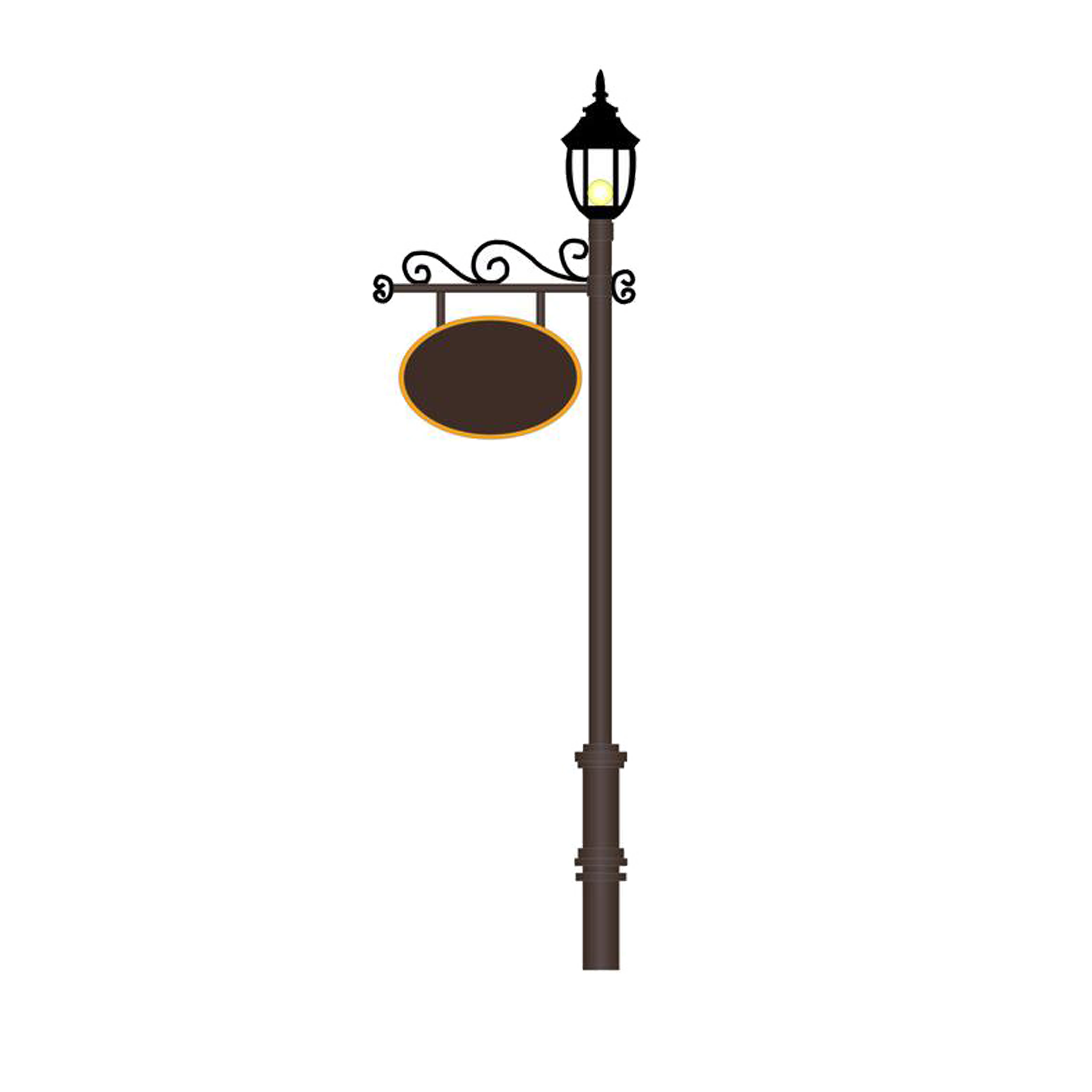 Light Street Guide Plate Transparent PNG Image
