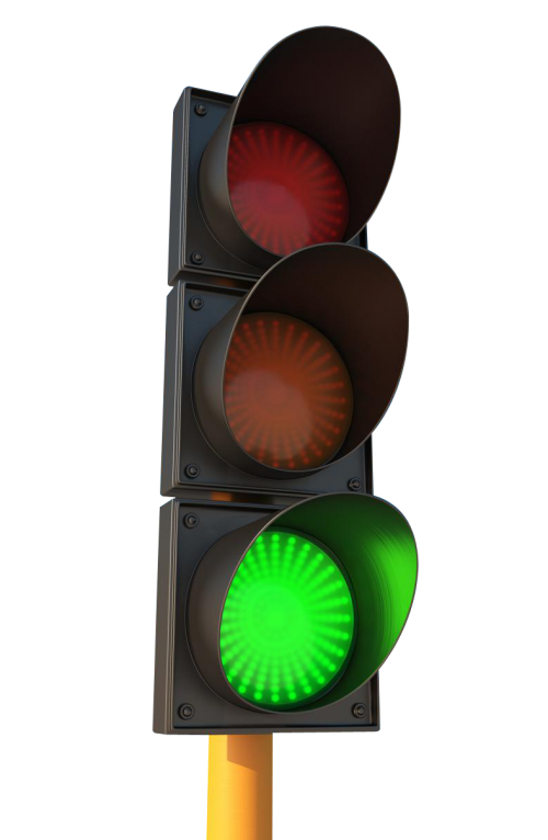 Light Traffic Frame Transparent PNG Image