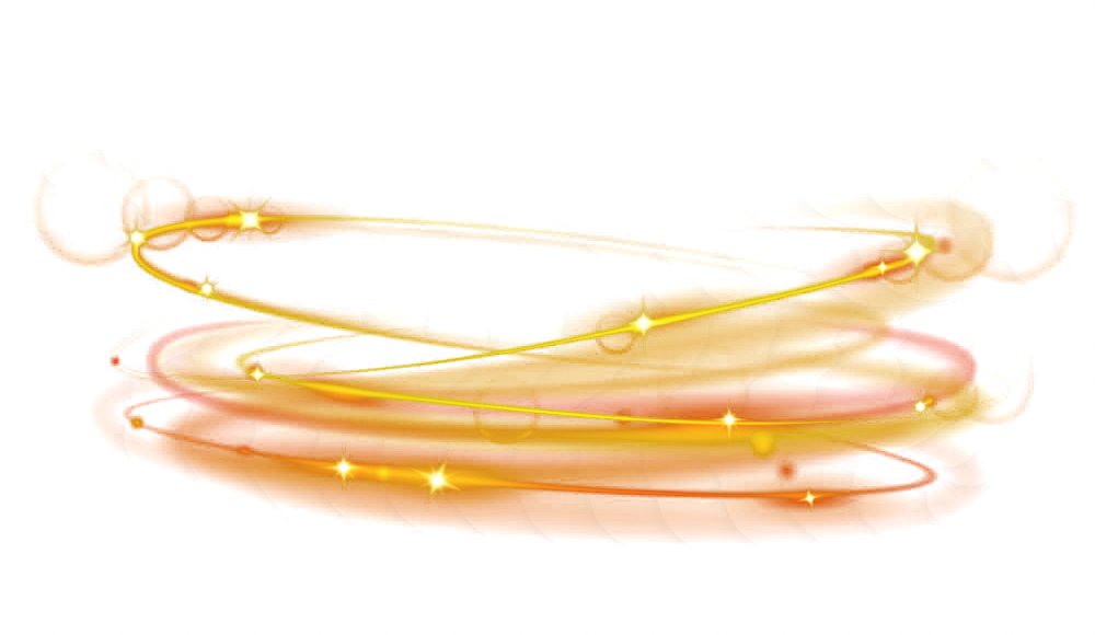 Light Rounded Lines Yellow Transparent PNG Image