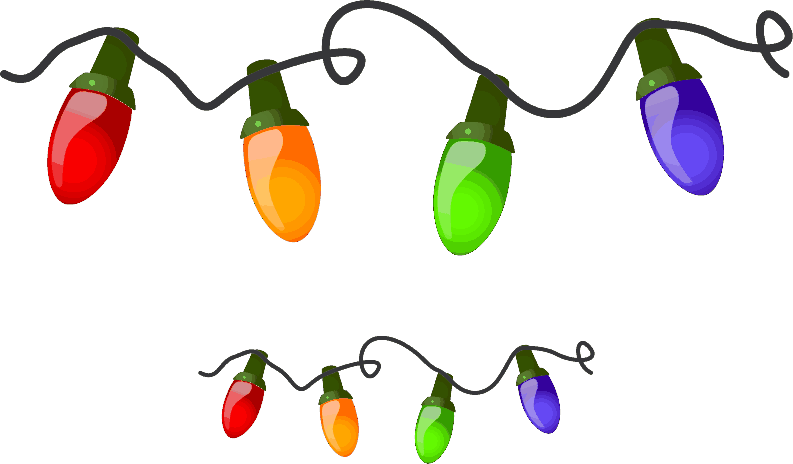 Holly Lights Transparent PNG Image