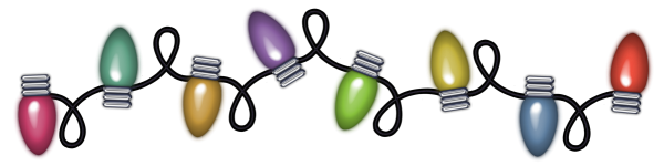 Christmas Decoration Lights Transparent PNG Image