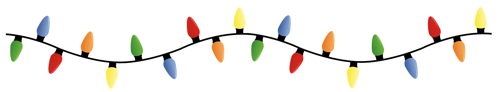 Christmas Lights Transparent PNG Image