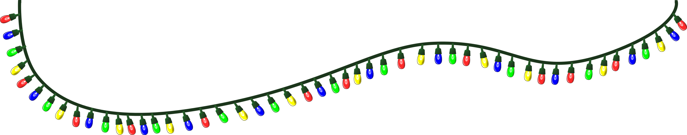Christmas Lights Background Transparent PNG Image