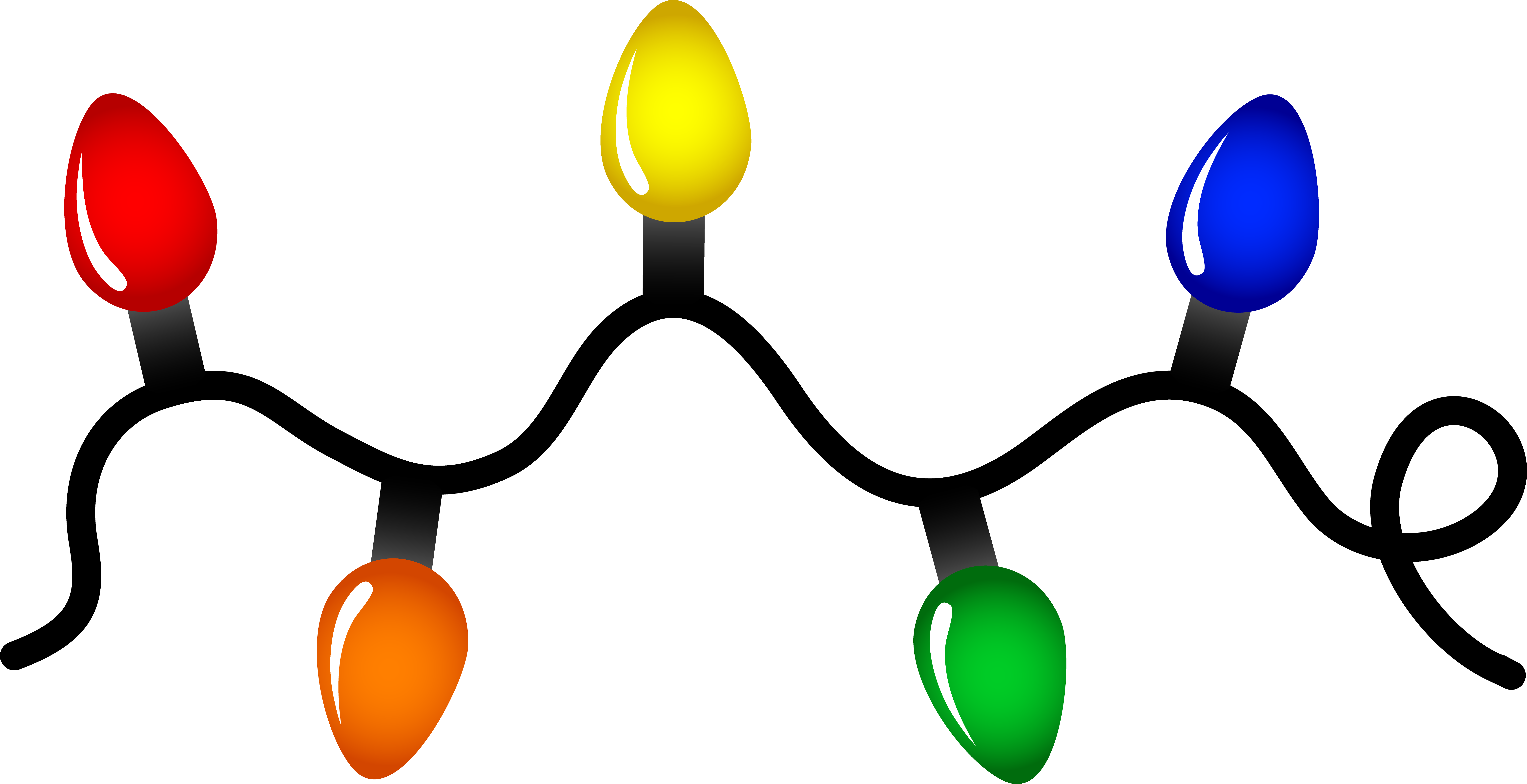 Christmas Decoration Lights Transparent PNG Image
