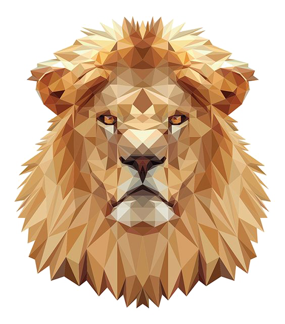 Crossstitch Art Head Lions Lion Transparent PNG Image