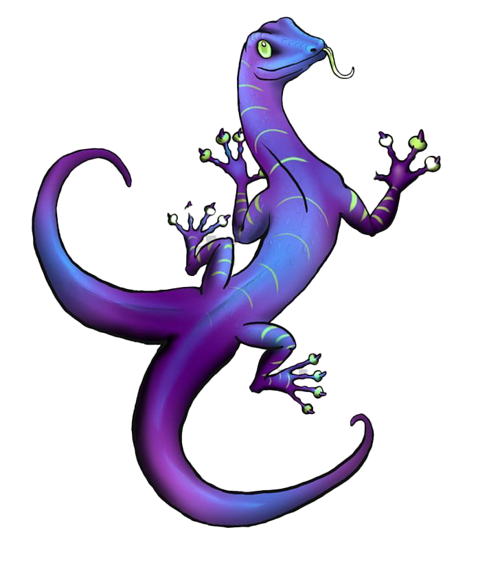 Purple Lizard Transparent PNG Image