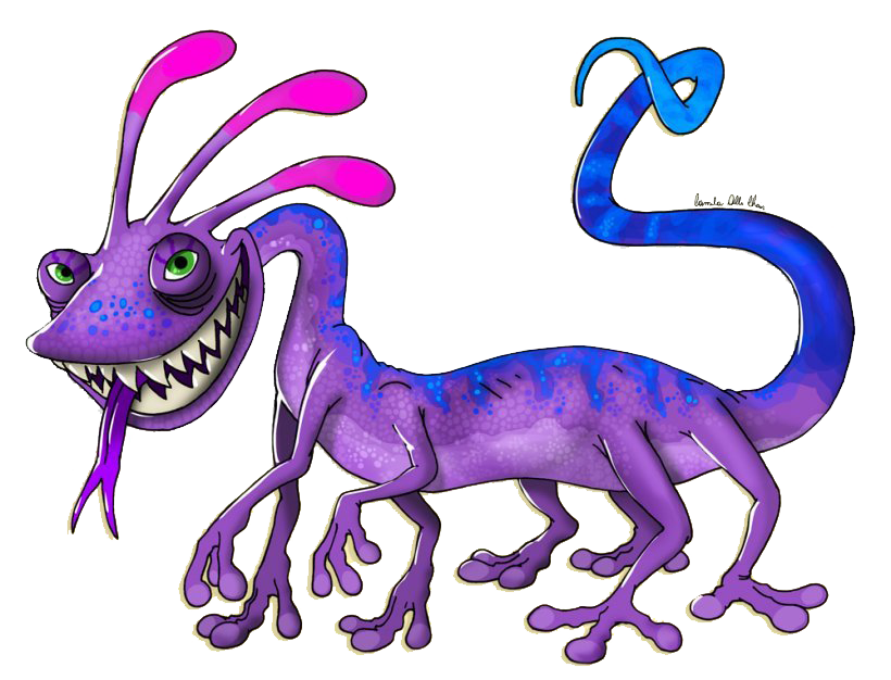 Purple Lizard Transparent PNG Image