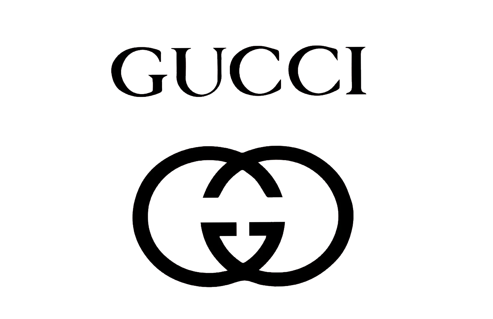 Logo Gucci Black Transparent PNG Image