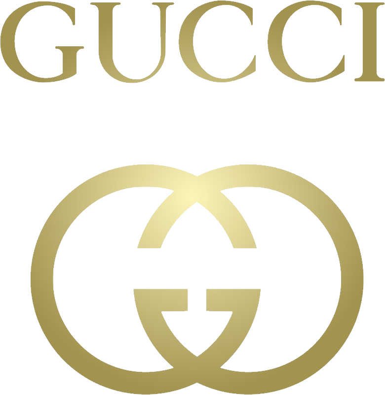 Golden Gucci Logo Transparent PNG Image