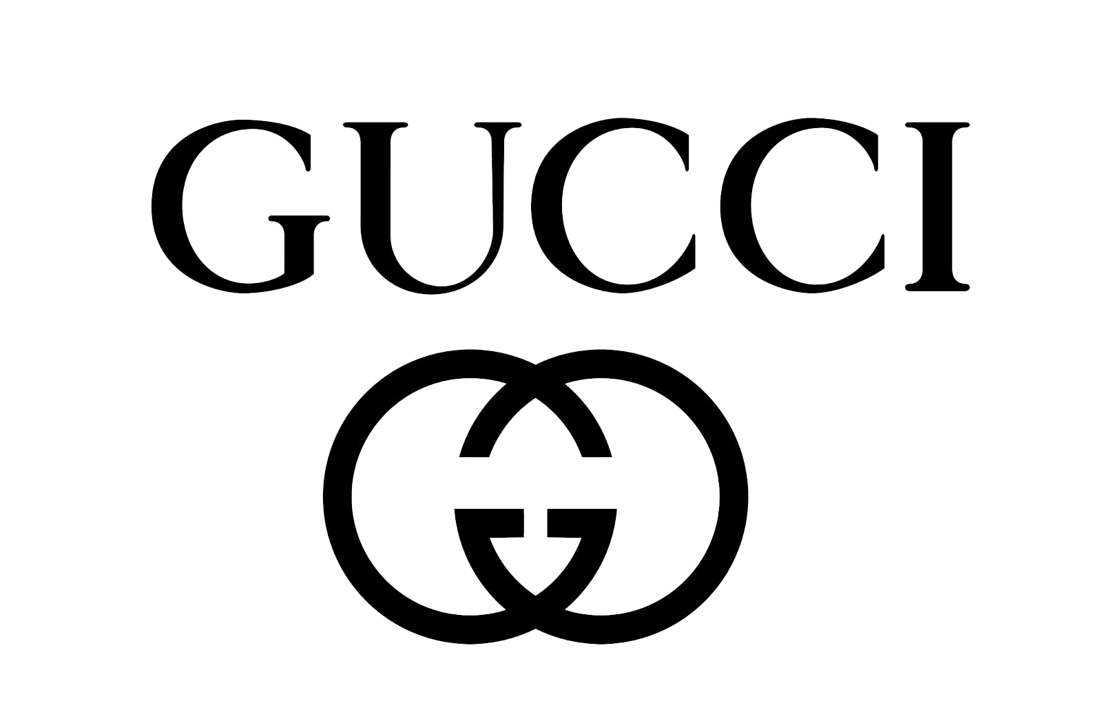 Logo Gucci Black Transparent PNG Image