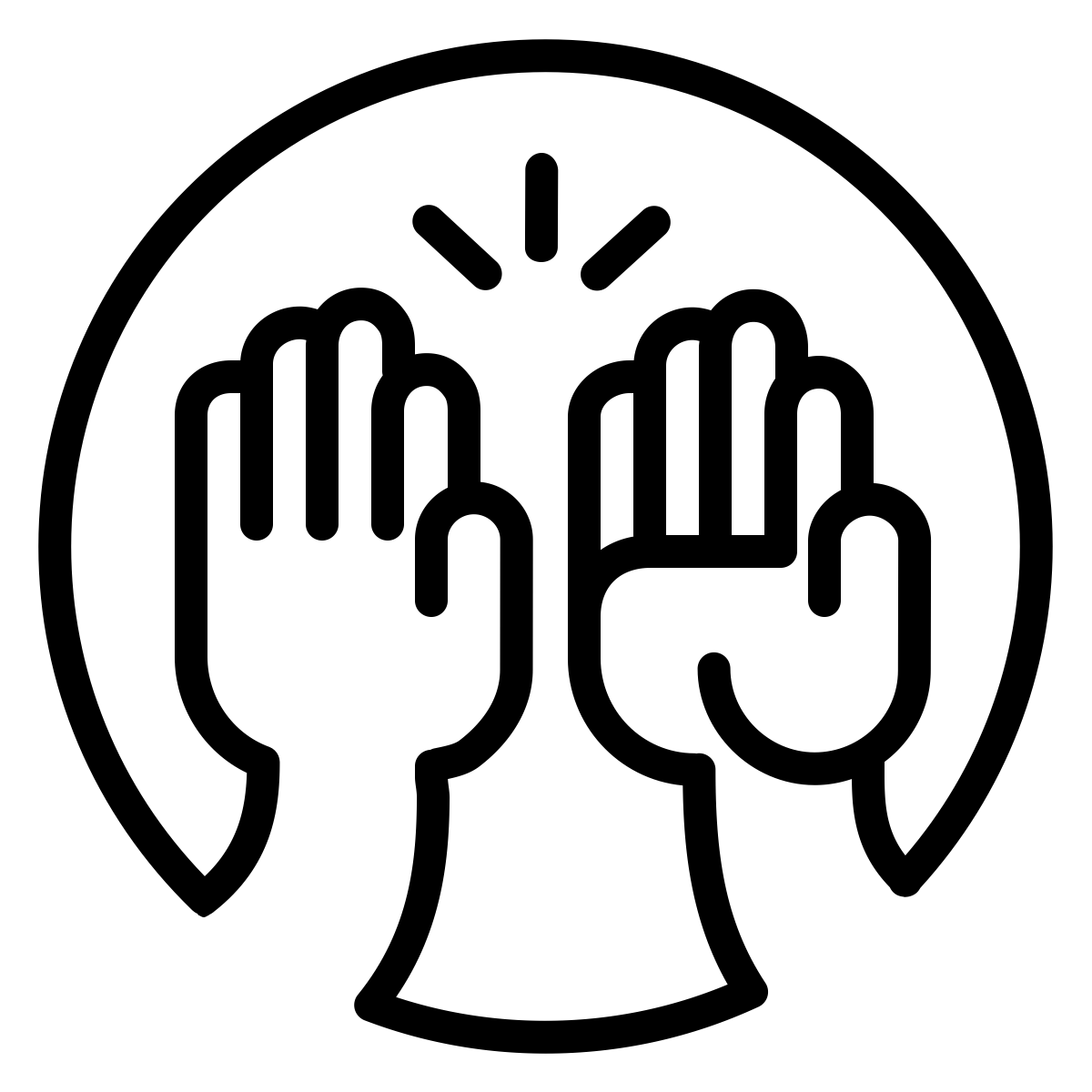 High Computer Five Social Icons Transparent PNG Image