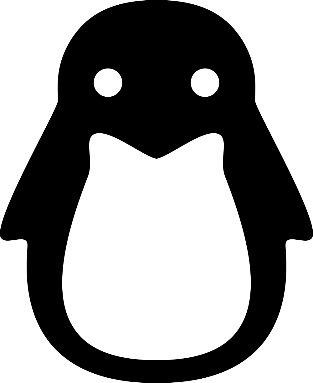 Tux Logo Distribution Debian Linux Transparent PNG Image
