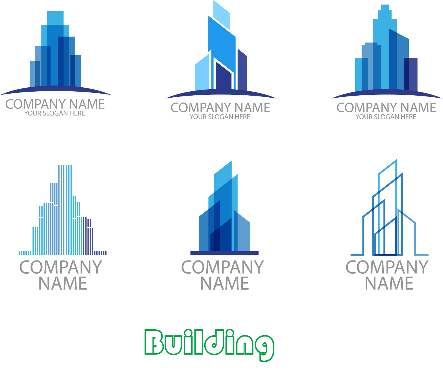 Building Logo Vector Design Stylish Transparent PNG Image
