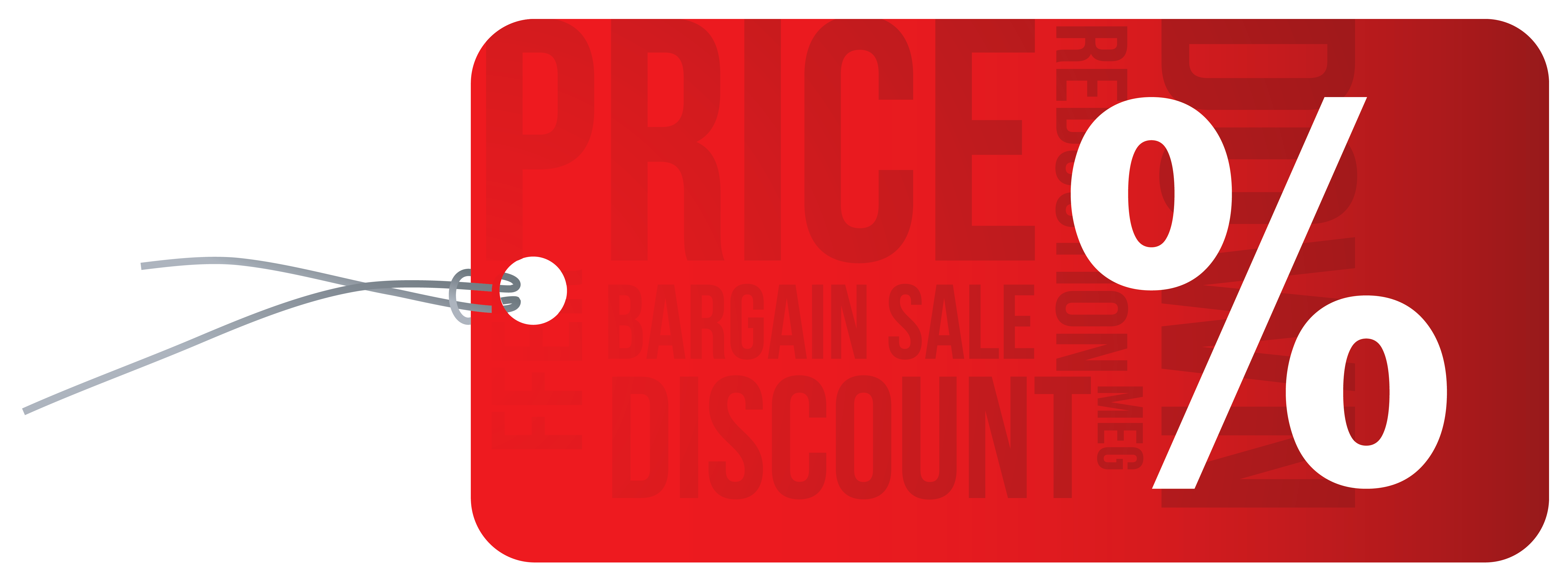 Brand Label Reduction Logo Price Red Transparent PNG Image