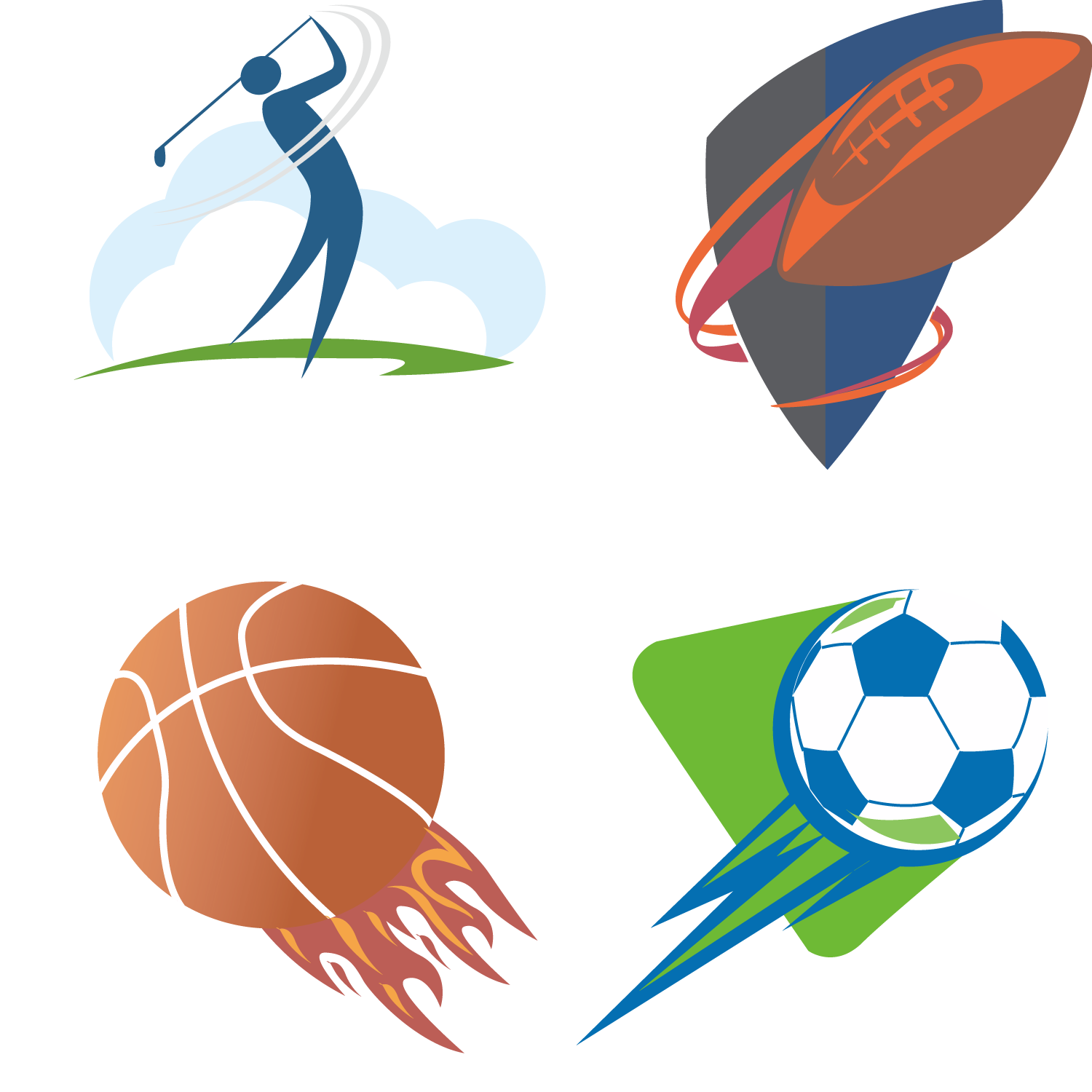 Vector Logo Sport Golf Sports Transparent PNG Image
