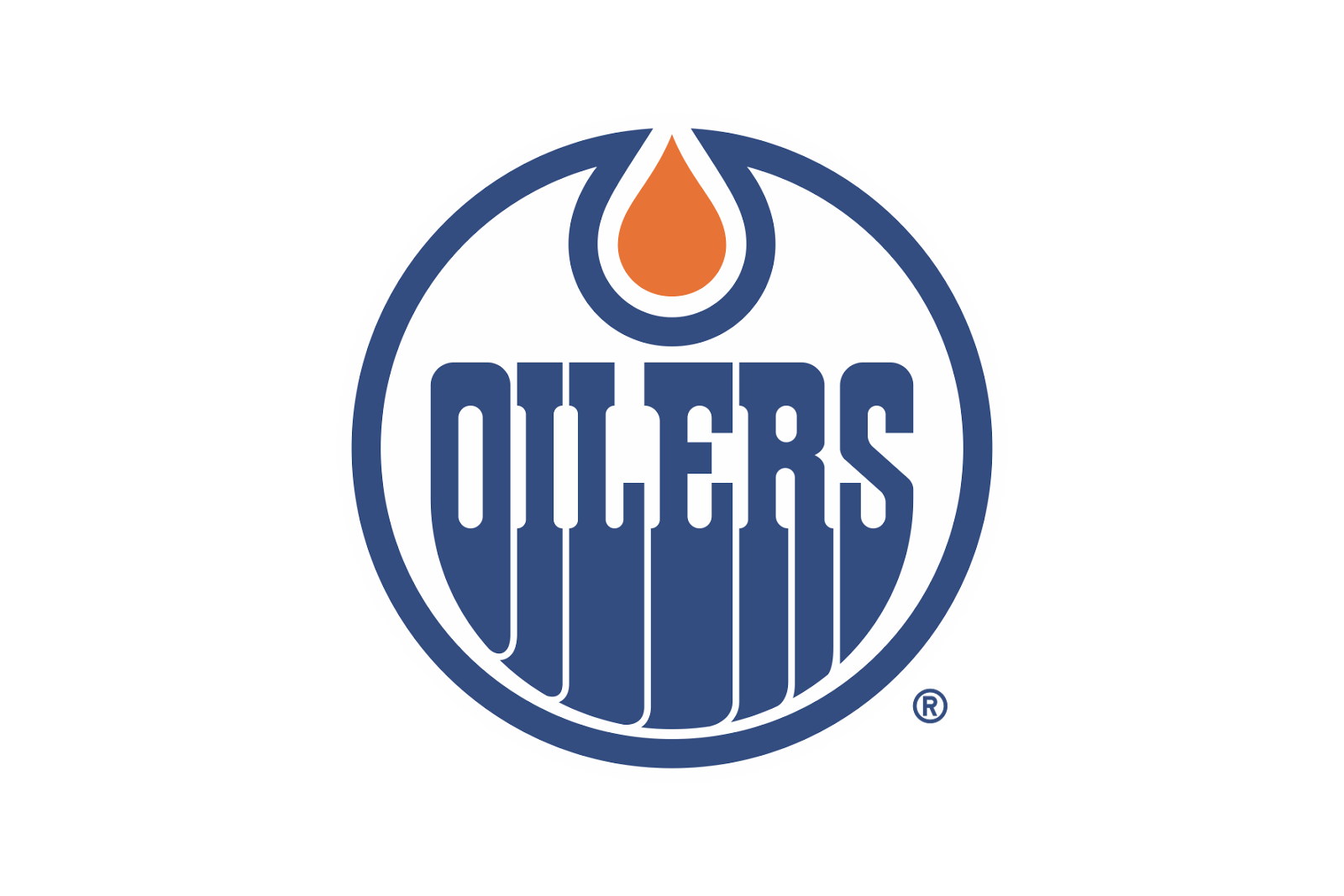 Logo Edmonton Oilers Text Transparent PNG Image